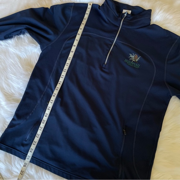 Asilomar Quarter Zip Sweatshirt Jacket Pullover Navy Blue with Pockets Size M - Picture 14 of 15